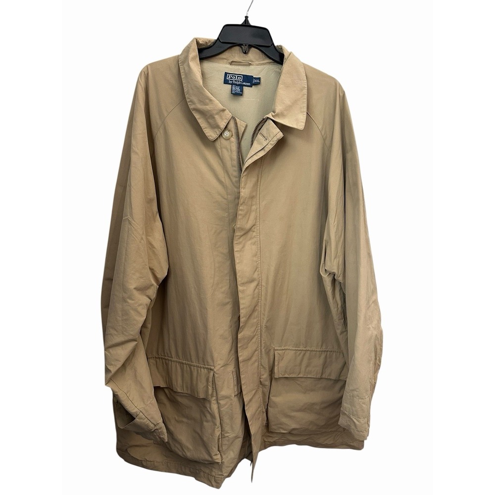 Polo Ralph Lauren Jacket Men's Size XXL Bomber Tan Chore Barn Coat #W8-4
